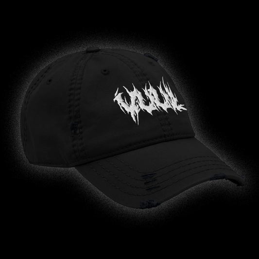 og embroidered distressed hat