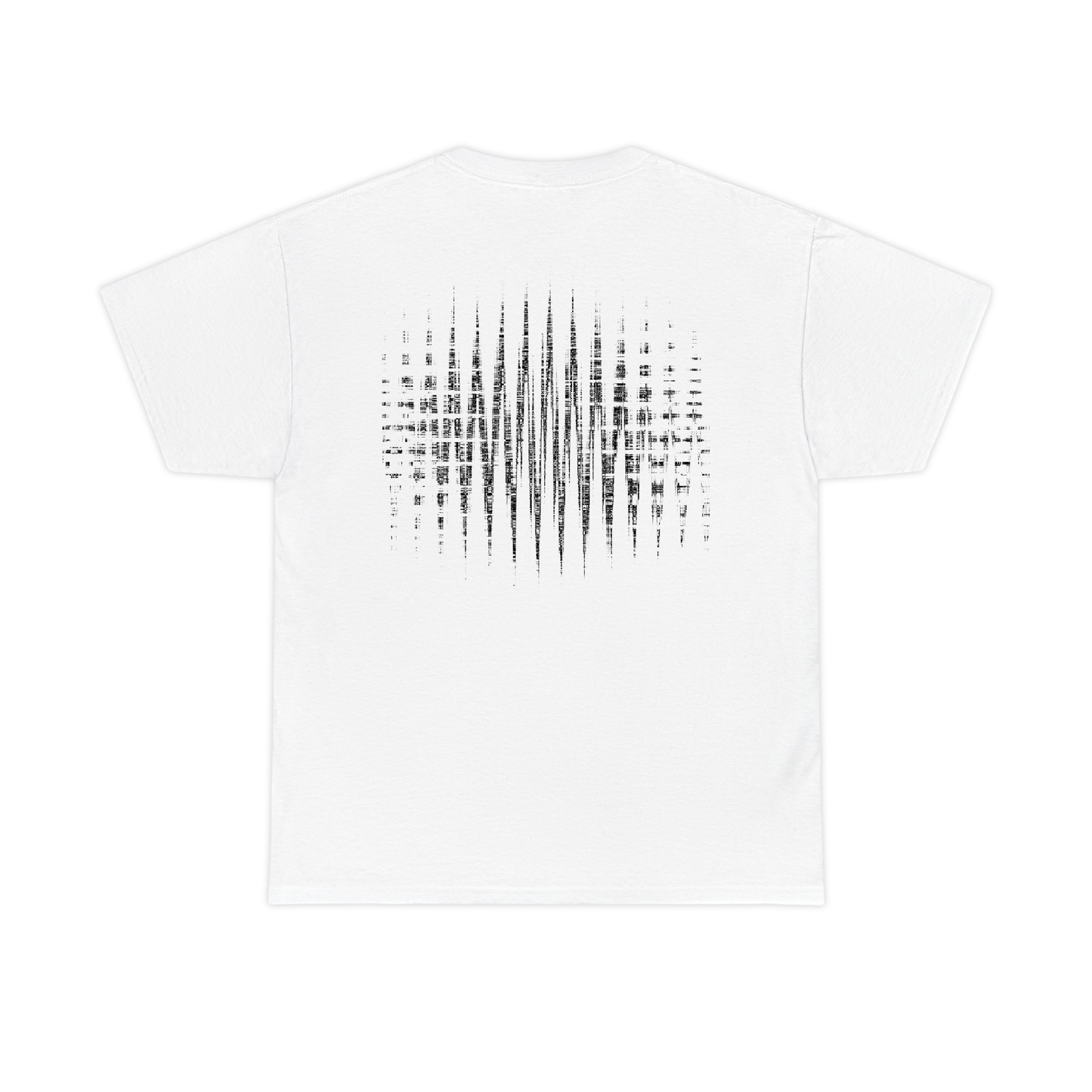 og white double print tee