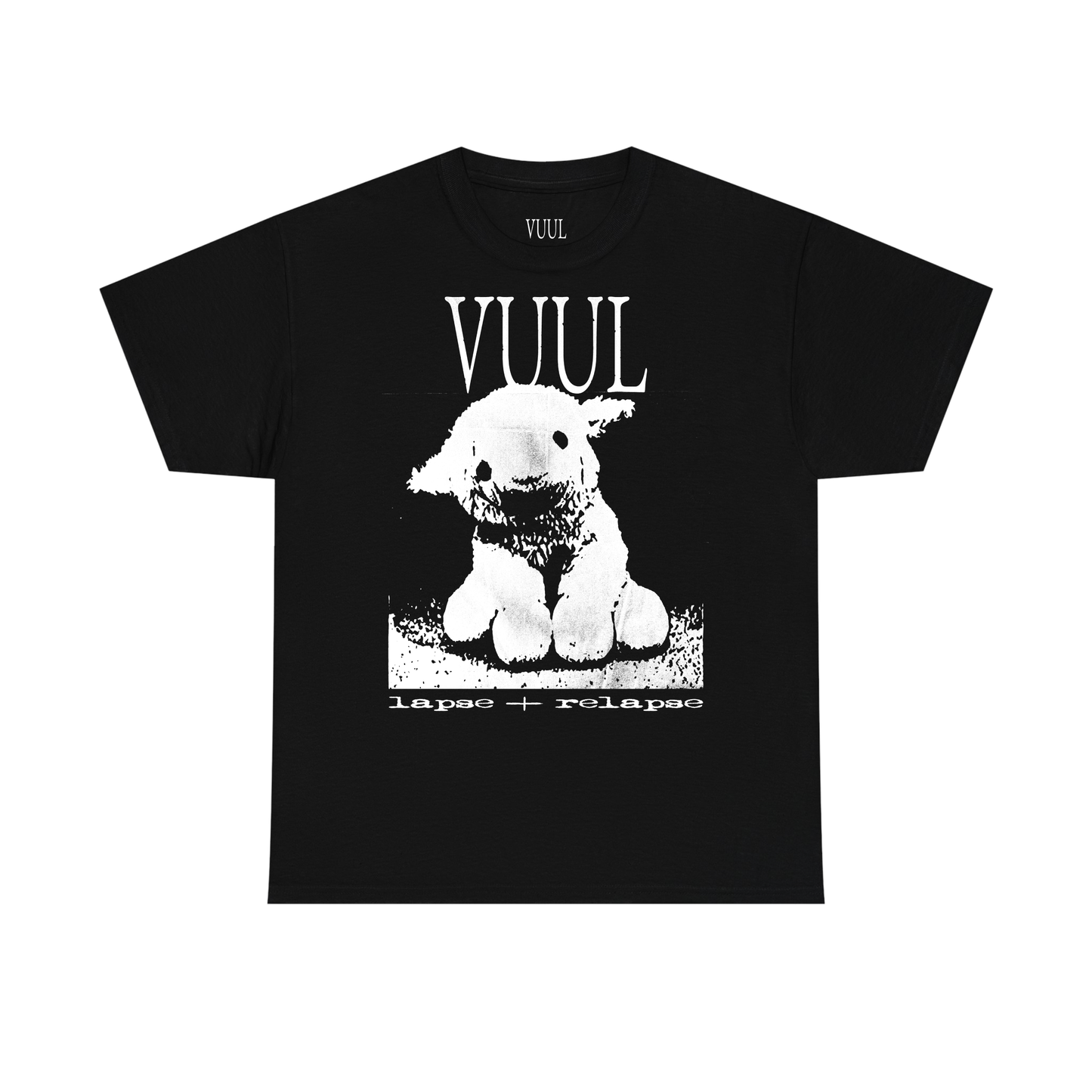 lamb plush black tee