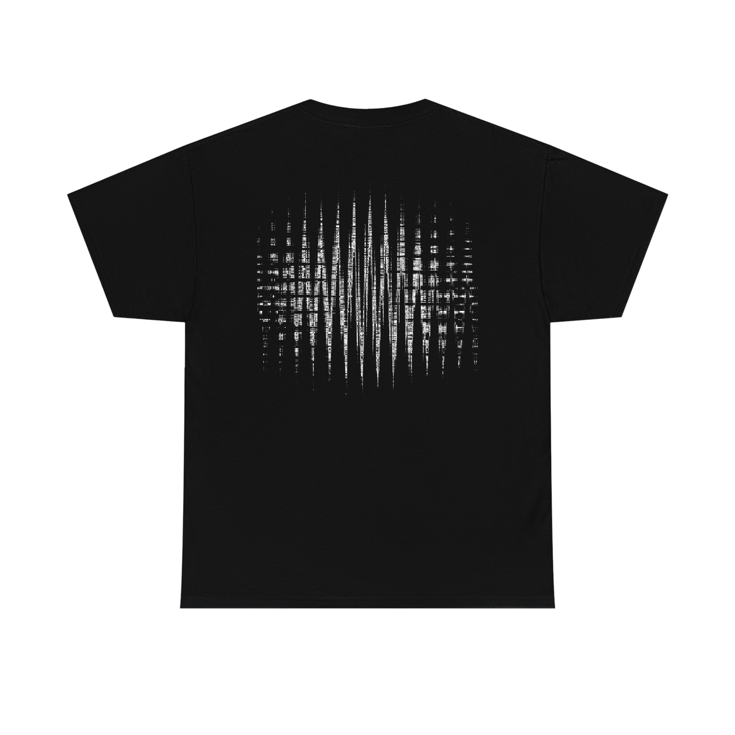og black double print tee