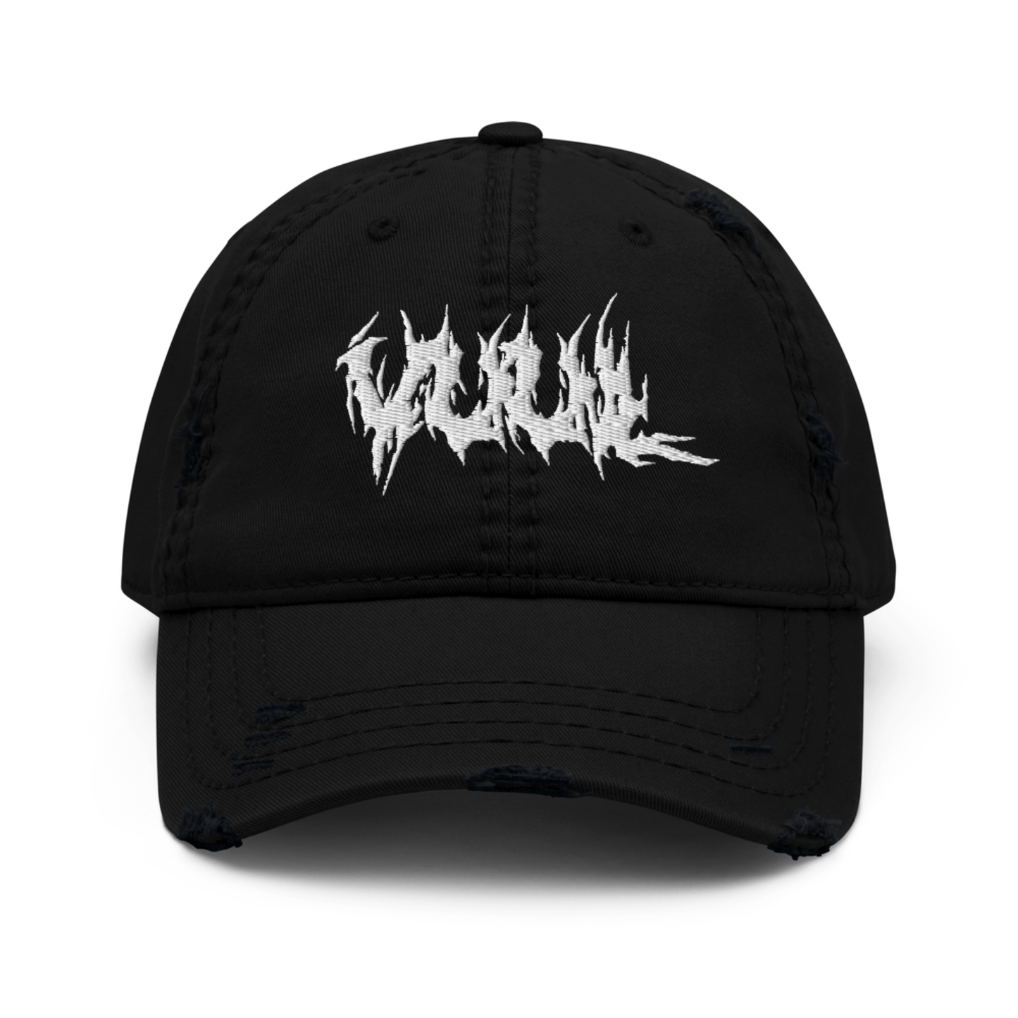 og embroidered distressed hat