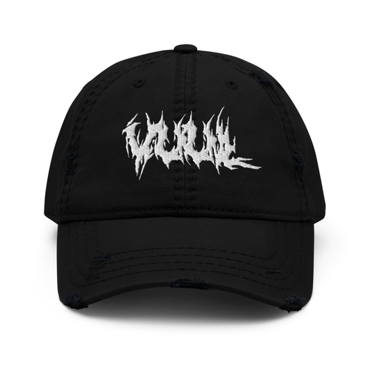 og embroidered distressed hat