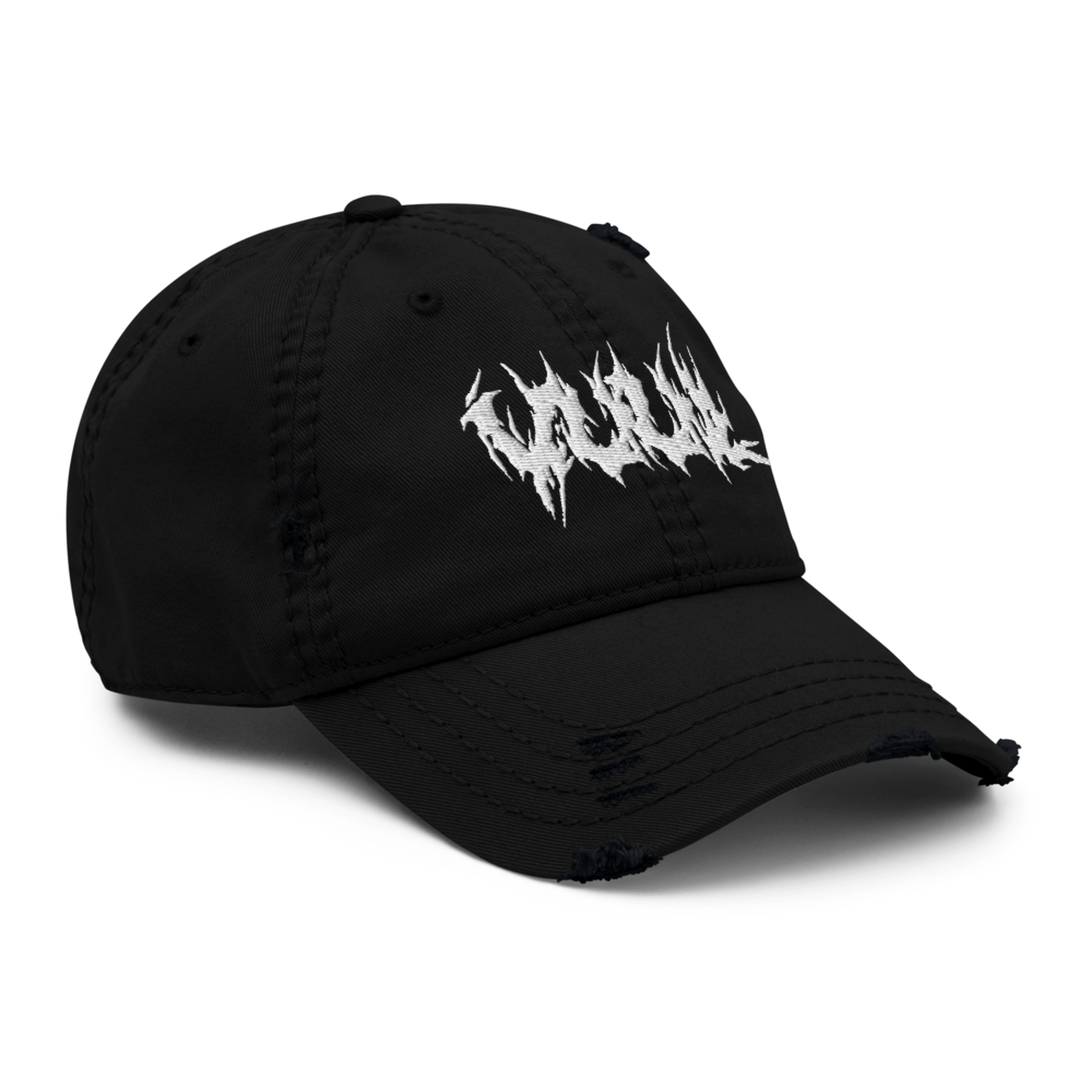 og embroidered distressed hat