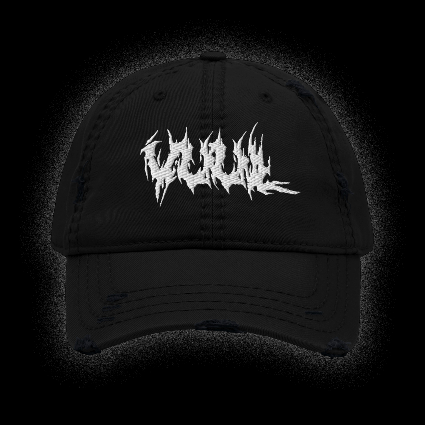 og embroidered distressed hat