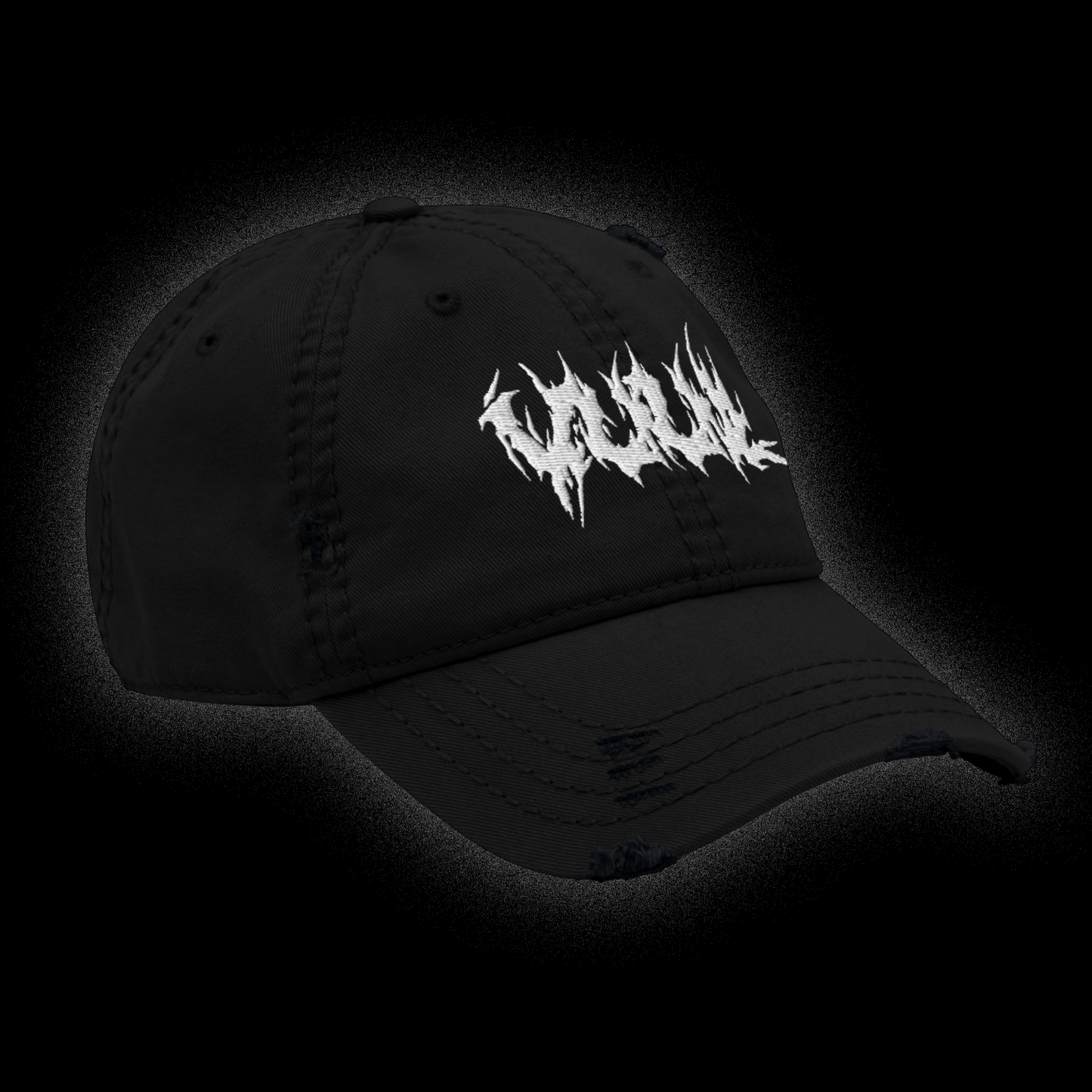 og embroidered distressed hat