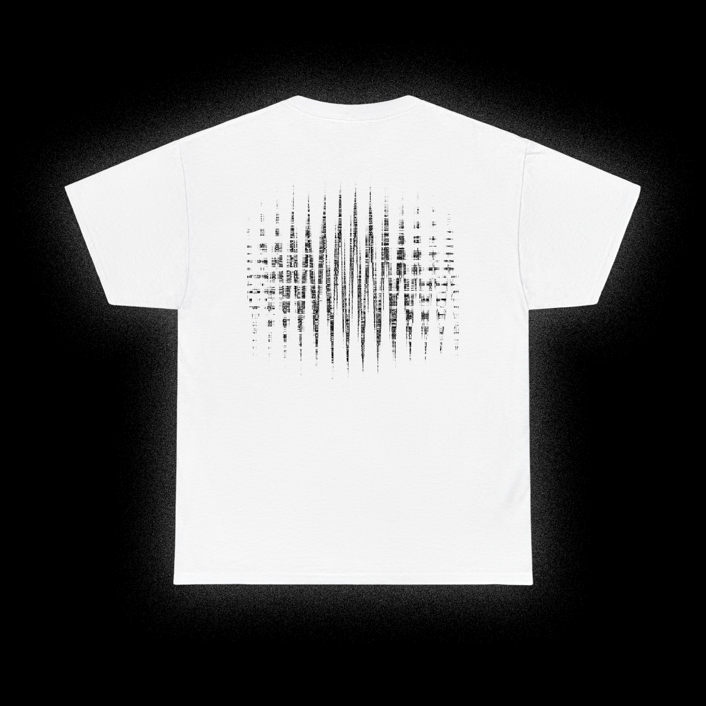 og white double print tee